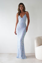 Aster Iridescent Beaded Embellished Gown | Blue | Oh Hello Clothing | S (8)