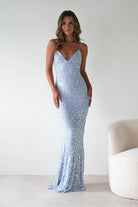 Aster Iridescent Beaded Embellished Gown | Blue | Oh Hello Clothing | S (8)