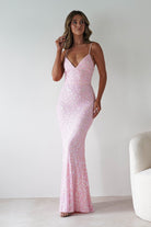 Aster Iridescent Beaded Embellished Gown | Pink | Oh Hello Clothing | S (8)