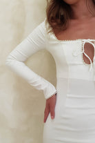 Astoria Bodycon Midi  | White - Oh Hello Clothing