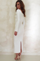 Astoria Bodycon Midi  | White - Oh Hello Clothing