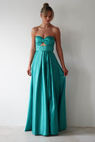 Ava Strapless Maxi  | Green - Oh Hello Clothing