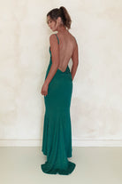 Billie Glitter Bodycon Gown | Emerald Green - Oh Hello Clothing