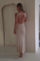 F&P Dresses Billini Bodycon Backless Maxi Dress | Nude
