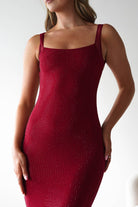 Billini Bodycon Backless Maxi Dress | Red | Oh Hello Clothing | S (8)