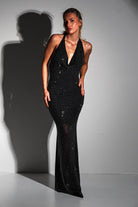 Bonnie Diamante Maxi  | Black - Oh Hello Clothing