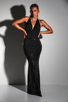 Bonnie Diamante Maxi  | Black - Oh Hello Clothing