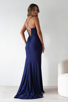 Breanna Draped Embellished Gown | Navy | Oh Hello Clothing | S (8)
