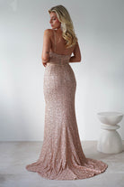 Candyce Sequin Mermaid Gown | Gold - Oh Hello Clothing