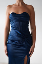 Clydee Soft Corset Maxi Gown | Navy | Oh Hello Clothing | S (8)