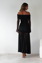 Dalton Mesh Maxi Dress | Black | Oh Hello Clothing | S (8)