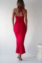 Damaris Textured Midi  | Red - Oh Hello Clothing
