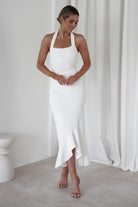 Damaris Textured Midi  | White - Oh Hello Clothing