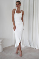 Damaris Textured Midi  | White - Oh Hello Clothing