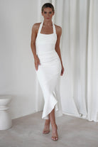 Damaris Textured Midi  | White - Oh Hello Clothing