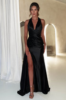 Daniella Halterneck Gown | Black | Oh Hello Clothing | XS (6)