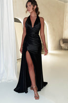 Daniella Halterneck Gown | Black | Oh Hello Clothing | XS (6)