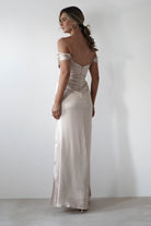 Dionne Soft Coset Maxi Gown | Champagne - Oh Hello Clothing