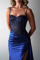 Diva Embellished Corset Gown | Royal Blue | Oh Hello Clothing | XS (6)