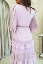 F&P On Sale Lorie Long Sleeve Ruffle Gown | Lilac