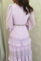 F&P On Sale Lorie Long Sleeve Ruffle Gown | Lilac