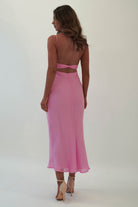Maya Low Back Midaxi  | Pink - Oh Hello Clothing