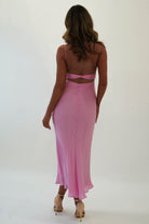 Maya Low Back Midaxi  | Pink - Oh Hello Clothing