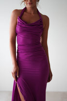 Monet Bodycon Midaxi  | Purple - Oh Hello Clothing