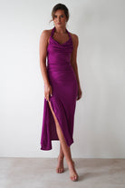 Monet Bodycon Midaxi  | Purple - Oh Hello Clothing