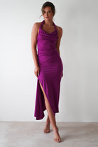 Monet Bodycon Midaxi  | Purple - Oh Hello Clothing