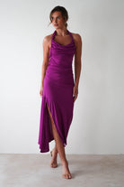 Monet Bodycon Midaxi  | Purple - Oh Hello Clothing