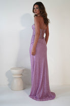 Stephanie Strapless Glitter Gown | Pink - Oh Hello Clothing