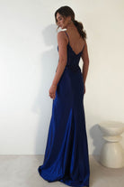 Eternity Glitter Bodycon Gown | Midnight Blue - Oh Hello Clothing