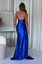 Daniella Halterneck Gown | Royal Blue - Oh Hello Clothing