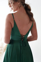 Factory On Sale Velia Satin Maxi Gown | Emerald Green