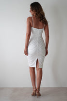 Palmira Sequin Midi  | White Iridescent - Oh Hello Clothing