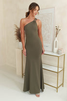 Milana Bodycon Maxi Gown | Olive - Oh Hello Clothing
