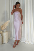 Lucia Soft Satin Slip Midi  | Pastel Pink - Oh Hello Clothing