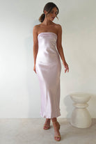 Lucia Soft Satin Slip Midi  | Pastel Pink - Oh Hello Clothing
