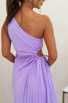 Olsen Pleated Maxi Dress | Lilac | Oh Hello Clothing | XS (6)