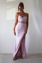 Larna Sequin Bust Bodycon Gown | Light Pink - Oh Hello Clothing