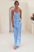 Renesmee Sequin Maxi  | Blue - Oh Hello Clothing