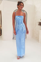 Renesmee Sequin Maxi  | Blue - Oh Hello Clothing