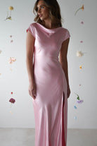 Ramona Soft Satin Maxi  | Pink - Oh Hello Clothing