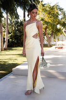 Lyra Soft Matte Satin Maxi  | Yellow - Oh Hello Clothing