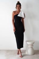 Freyja Bodycon Midi Dress | Black | Oh Hello Clothing | XS (6)