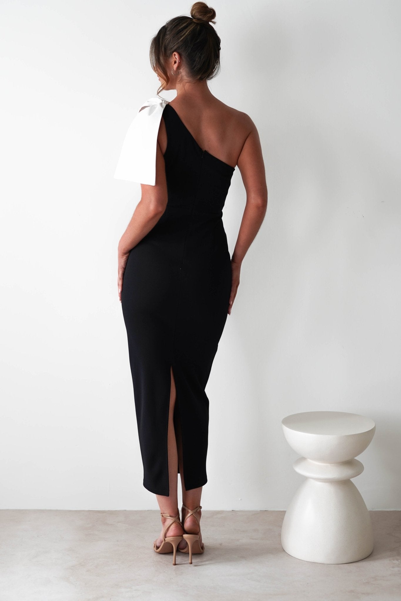 Freyja Bodycon Midi Dress | Black | Oh Hello Clothing | XS (6)