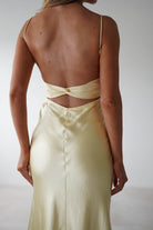 Grace Soft Satin Maxi  | Yellow - Oh Hello Clothing