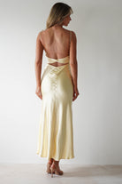 Grace Soft Satin Maxi  | Yellow - Oh Hello Clothing