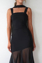 Harmony Square Neck Bodycon Maxi Dress | Black | Oh Hello Clothing | XS (6)